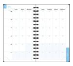 Agenda de poche Lady 16S spiralé Dodo & Cath 9 x 16 cm Semainier janvier à décembre 2026 - Visuel