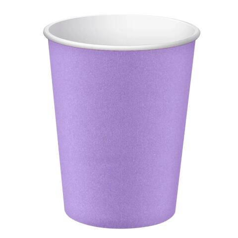 Vasos de cartón sin plástico - 20 cl - Ø 7 cm - Lila