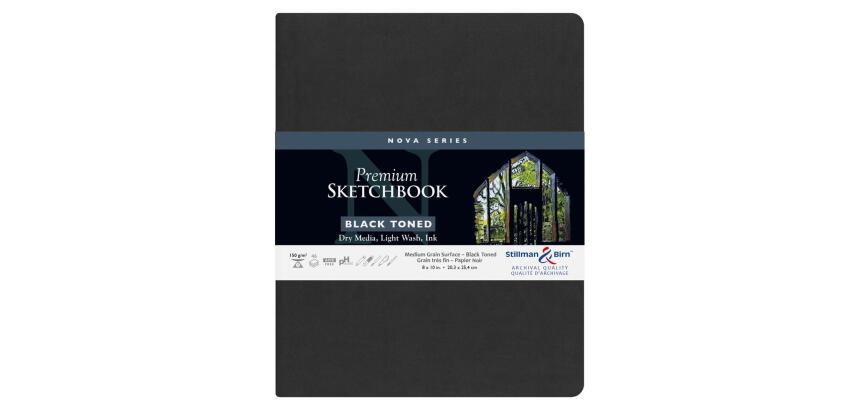 Nova Series carnet souple 50F 20,3x25,3cm 150g - Noir