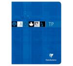Cahier Travaux Pratiques piqué 17x22cm 80 pages grands carreaux + uni Couleur aléatoire - Assortis