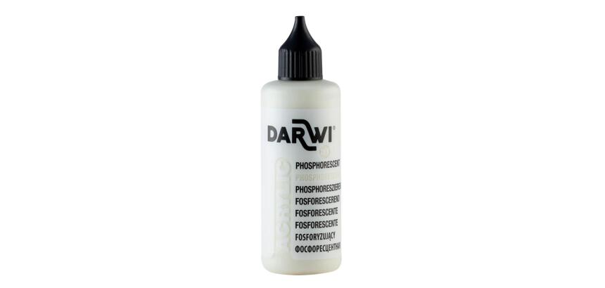 Darwi Flacon de 80 ml de Peinture Acrylique Universelle Phosphorescente - Lueur de nuit