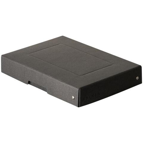 Caja de almacenamiento PureBox Negro de Exacompta A5 18 x 25 x 4 cm de alto