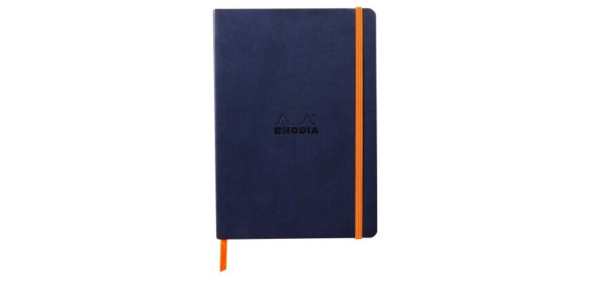 Rhodia Softcover Notebook - A5 - Dot - 80 Sheets - 90gsm - Night Blue