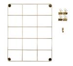 Tableau photos métallique doré - Format 21,7x28,1cm - Or