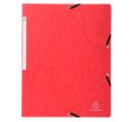 Eckspannmappe mit Gummizug ohne Klappen, Colorspan-Karton 400g, für Format DIN A4