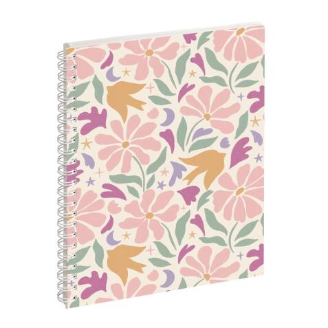 Agenda de bureau SAD 21S EasyTime Paloma 15 x 21 cm Semainier Septembre 2025 à Décembre 2026 - 16 mois. Fleurs - Visuel