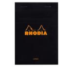Bloc agrafé Rhodia N°13 10,5x14,8 cm 80 feuillets ligné 80g - Noir