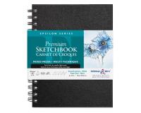 Epsilon Series carnet spiralé 50F 15,2x20,3cm 150g - Blanc