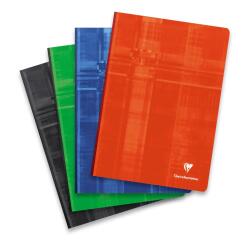 Cahier brochure dos toilé A4 144 feuilles petits carreaux couleur aléatoire