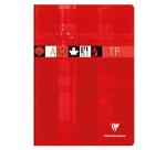 Cahier Travaux Pratiques piqué A4 80 pages petits carreaux + uni Couleur aléatoire - Assortis