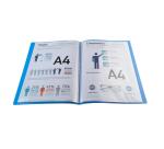 Portalistino Chromaline polipropilene flessibile tras, 30 buste liscio - A4