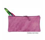 TIE&DYE Trousse plate 22 x 11 cm, rose violine - Rose violine