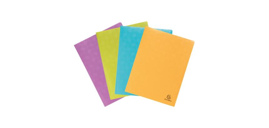 Protège-documents en PP recyclé semi-rigide Pop'N Co - 60 vues - Couleurs assorties