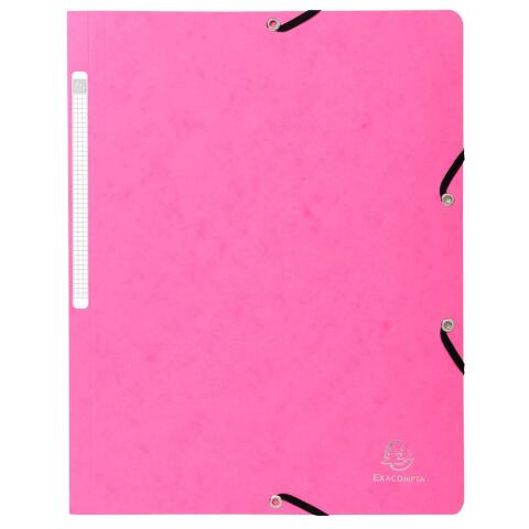 Carpeta Exacompta con gomas sin solapa cartulina lustrada 400 grs Nature Future - A4 - Rosa fucsia
