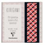 KIRIGAMI, Carnet de 52 pages 160g/m² au format 20x20cm - Effet géométrique - Multicolore