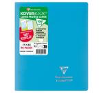 Cahier piqué Koverbook 17x22 cm 96 pages grands carreaux couverture polypropylène opaque 100% recyclé