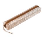 KLEO-PATHRA CUIR Trousse SLIM 4x19,5x2,5 cm Argent