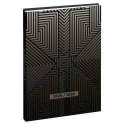 Agenda Forum Grav'chic 12,5 x 17,5 cm Journalier Août 2025 à Juillet 2026 - Marron