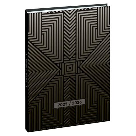 Agenda Forum Grav'chic 12,5 x 17,5 cm Journalier Août 2025 à Juillet 2026 - Marron