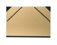 Zeichenmappe Kraft Natur mit Gummizugverschluss, 32x45cm für A3 - Kraft braun