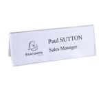 Lot de 5 chevalets double face horizontal A5 - Cristal