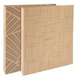 Classeur 2 anneaux cartonné Exacompte Eterneco A4 - Dos 4 cm visuels assortis