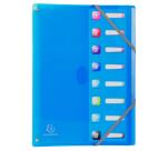 Trieur extensible en polypropylène 8 compartiments IDERAMA PP - A4 - Couleurs assorties