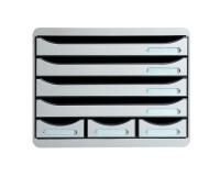 Module de classement Storebox 7 tiroirs Office - Gris lumière