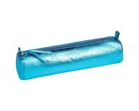 MIROR CUIR Trousse ronde Ø5,5x22 cm Miror Turquoise