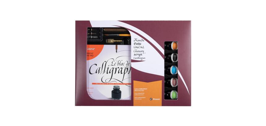 Coffret de calligraphie 5 encres