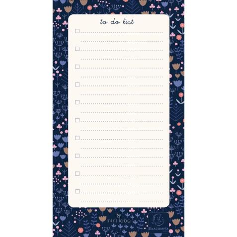 To Do List Mini Labo 10 x 18 cm blauw - visueel