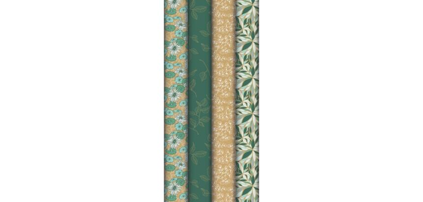 Kraft brut 70g, My Garden 2x0,70m, en carton prés. de 30rlx - Assortiment