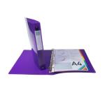 Classeur 4 anneaux 30mm IDERAMA PP polypropylène 7/10e - A4 maxi