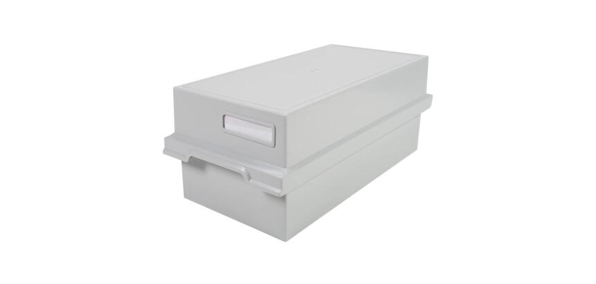 Boîte à fiches DIN A6 - Gris lumière