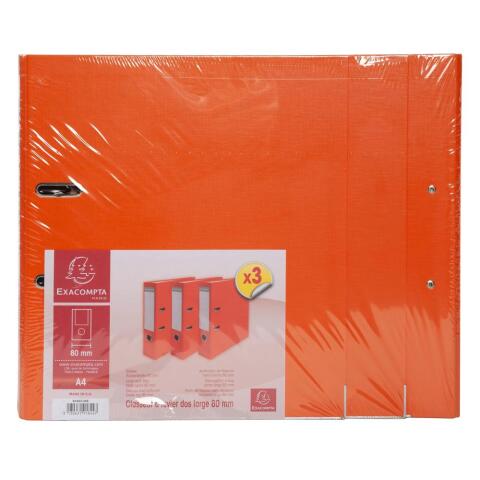 A4 Archivadores de palanca Polipropileno interior papel Lomo: 75 mm - Naranja