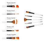 Darwi For You Set de 5 pinceaux moyens 2 - Blanc