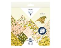 ORIGAMI, Pochette de 60 feuilles 70g/m2 3 formats - Printemps - Multicolore
