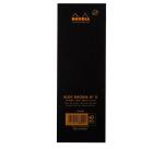 Bloc agrafé Rhodia N°8 7,4x21 cm 80 feuillets ligné 80g - Noir