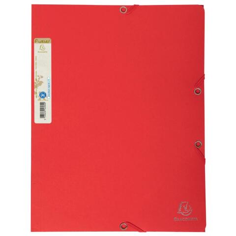 Carpetas con gomas 3 solapas A4 Forever® 380 g/m2 Exacompta - Rojo