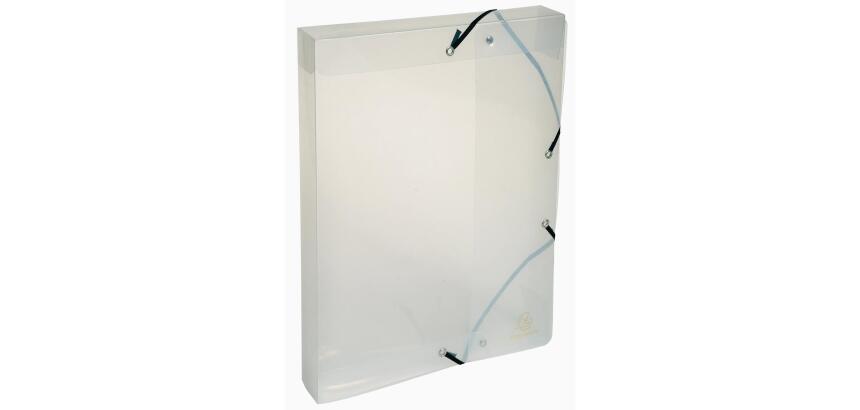 Boite de classement Exabox dos 40mm Polypropylène Crystal - A4 - Cristal