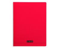 Cahier piqué 8000 POLYPRO 24x32 cm 140 pages grands carreaux 90 g - Rouge