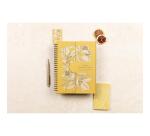 Jardin des Sens, Calendrier anniversaire perpétuel 23x17 cm, 50 pages imprimées, fermeture aimantée pour affichage sur la table.