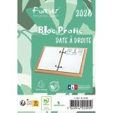 Bloc-pratic Forever recyclé date à droite 8,2 x 12 cm - 2026 - Vert