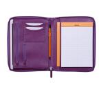 Rhodiarama petit conférencier pour bloc ou carnet format A5 - Aubergine - Violet