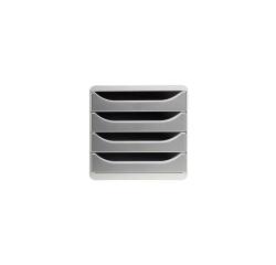 Módulo individual BIG-BOX para documentos A4 + con 4 cajones, ultra-rígido y con stop de seguridad y con stop de seguridad - OFFICE