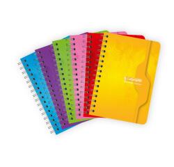 Carnet reliure intégrale 7000 9x14 cm 100 pages petits carreaux 70 g - Assortis