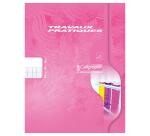 Cahier Travaux Pratiques piqué 7000 17x22 cm 64 pages grands carreaux 70 g + uni 90 g - Assortis