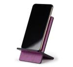 Rhodiarama support pour téléphone mobile simili cuir italien 13x8x8,5 cm - Violet