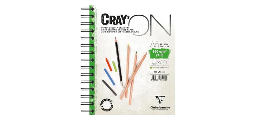 Cray'ON bloc spiralé 30F A5 160g