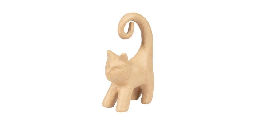 Chat naif avec longue queue 32cm - Kraft